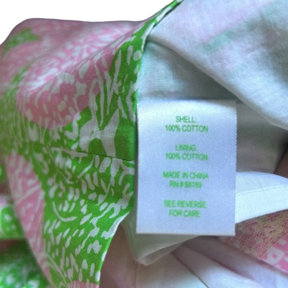 Lilly Pulitzer Limeade Cheat ya Fryer shift dress size 0 - Picture 7 of 8